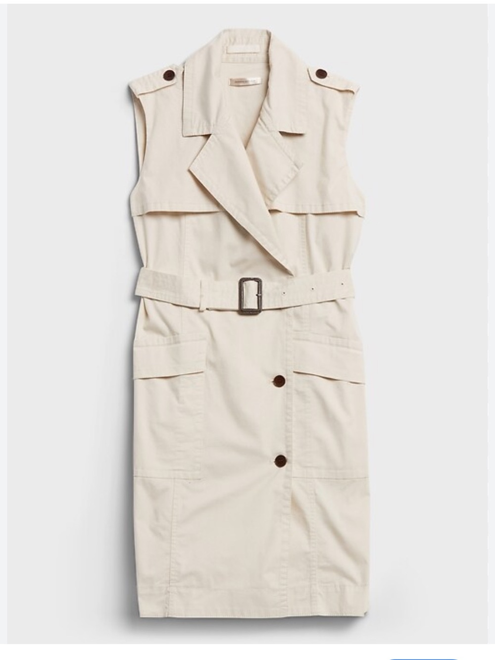 Banana Republic 
Belted Trench Dress in Cream size XS
